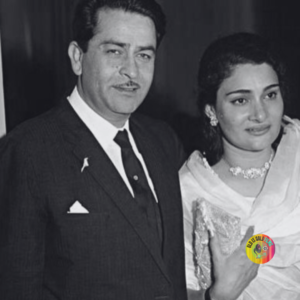 Raj Kapoor with wife - Old is Gold Films | oldisgold.co.in